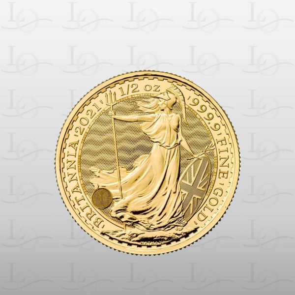 Monedes or britania reino unido 1/2g