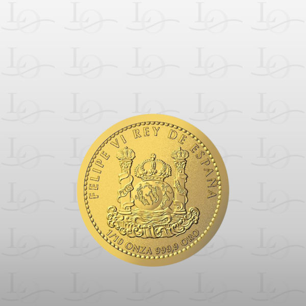 Lince Ibérico moneda oro 1:10 oz dorso Linia dor